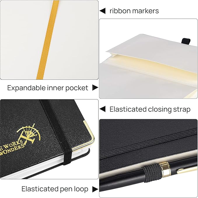 POPRUN Spiral Dotted Journal Notebook, B5(18,8 x 24,5 cm) 120 GSM Thick Paper, 220 Numbered Pages, Hardcover for Men & Women with Pocket, Index Tabs, 8 Perforated Sheets, Olive