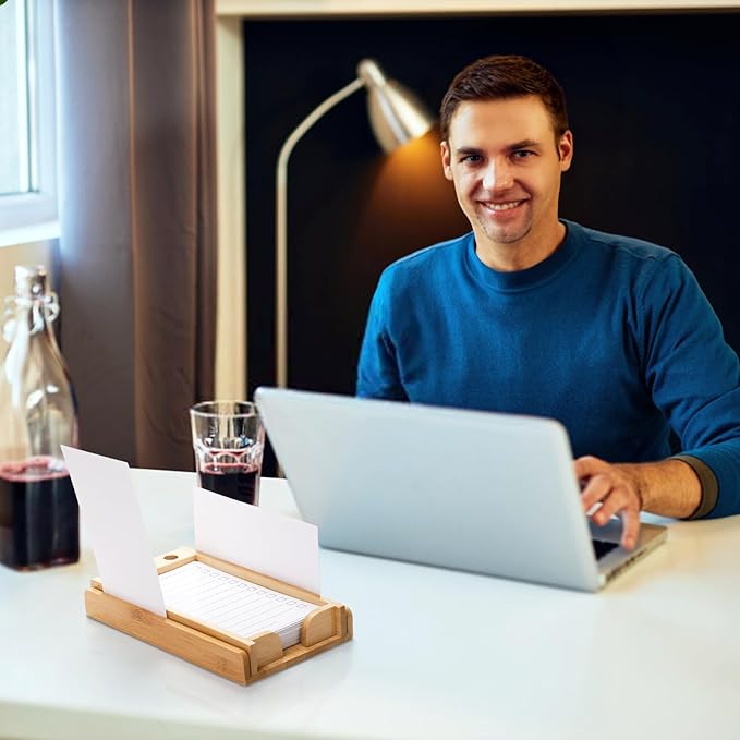 Goaste To Do List Planner with Bamboo Stand, Daily ToDo Checklist Notepad Organizer-100 Pieces Goal Cards, Productivity System Planners Notebook for School, Office Supplies