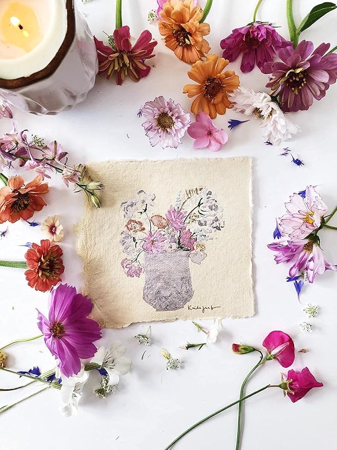 The Growing Candle, Mint & Eucalyptus Scented, 9oz Ceramic Pot, Aromatherapy Candles, 100% Soy, Astrid