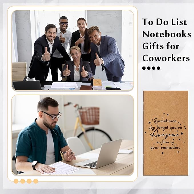 Qilery 30 Pcs Bulk Pocket Planners 2025 Habit Tracker Notebooks Gifts for Students Teachers Employee Coworkers to Do List Weekly Goals Notepads with Inspirational Quotes(Awesome)