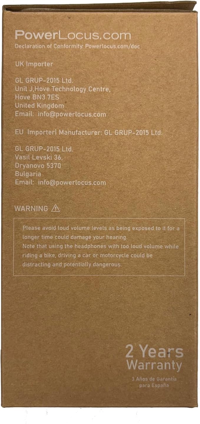 PowerLocus Bluetooth Headphones for Kids, Wireless Foldable Headphones Over Ear, Headphone with Microphone, 85/94dB Volume Limit, Wireless and Wired Headset with Micro SD, FM for Phones/Tablets/PC/TV