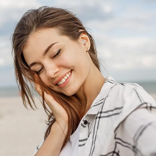 Ear Plugs for Sleeping Noise Reduction Reuseable, Concerts, Focus, Travel, Work, High Fidelity – 7 Pairs Eartips – Flexible Soft – Touch – NRR of 24 and 27 dB Noise Cancelling (Skin)