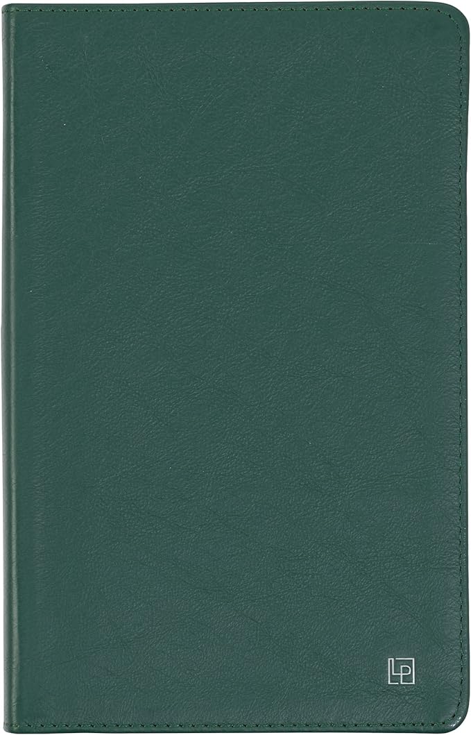 Classic Leather Notebook Writing Journal, Softcover, Narrow Ruled, Table of Contents and Numbered Pages