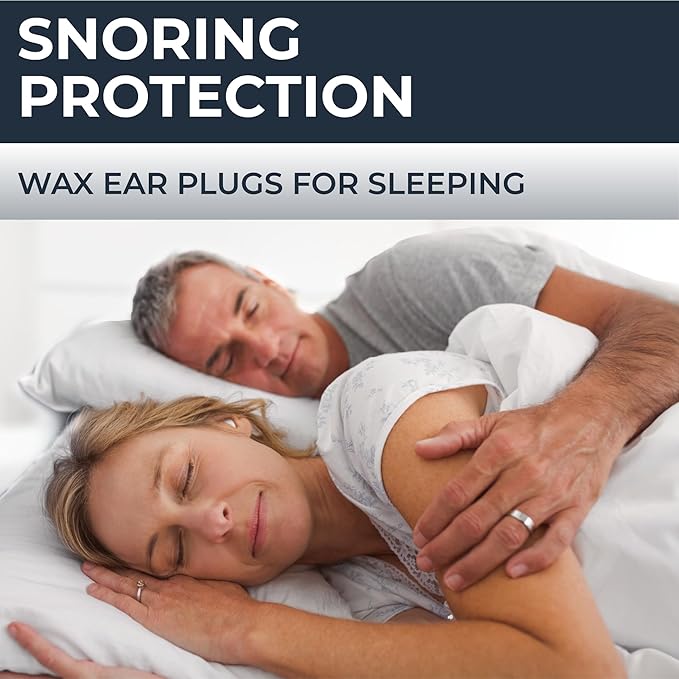 Peace&Quiet PQ Wax Ear Plugs for Sleeping, Swimming - 15 Soft Noise Cancelling Silicone Gel Wax Earplugs for Sleep and Swimmers, Ear Protection with Sound Blocking Level of 32 Db, (15-Pillows)