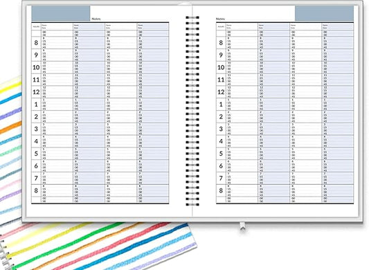 Appointment Book, Schedule Planner by StriveZen, 2025 2026, Daily, Hourly, 15 Minutes Increments, Weekly Scheduling, 7" x 8-3/4", Pockets, 128 Pages, HARDCOVER, UNDATED