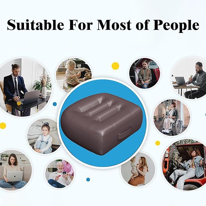 Super Thicken Car Seat Cushion for Adults/Office Chair Cushions/Butt Pillow for Car Long Sitting,Portable Car Seat Pad Fatigue Relief Suitable for Trucks,Cars,，Office Chairs,Wheelchairs（brown）