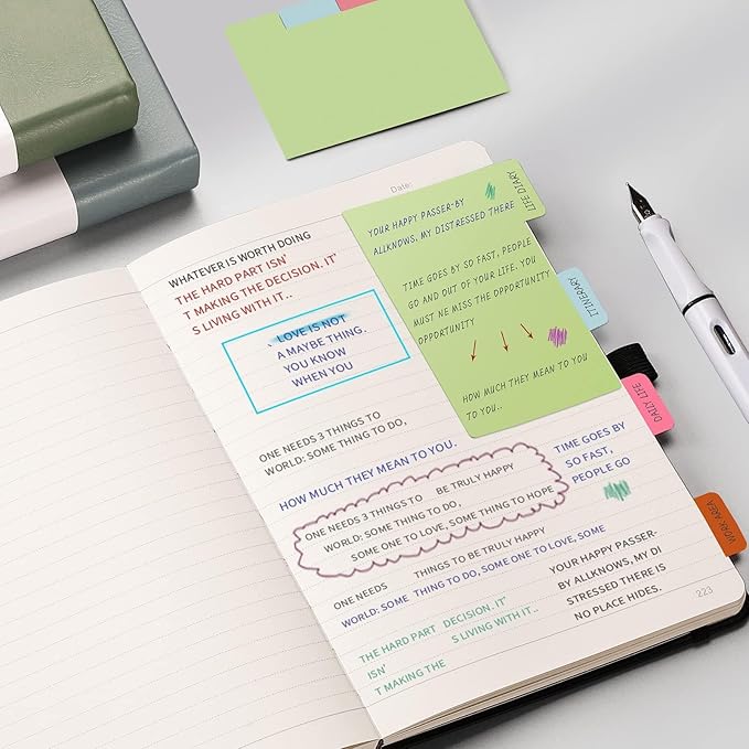 HIUKOOKA College Ruled Lined Notebook, 320 Pages A5 Hardcover Notebook Journal, Thick Notebook Journal, Journals for Writing Office School Business, 5.75'' X 8.38'' - Black