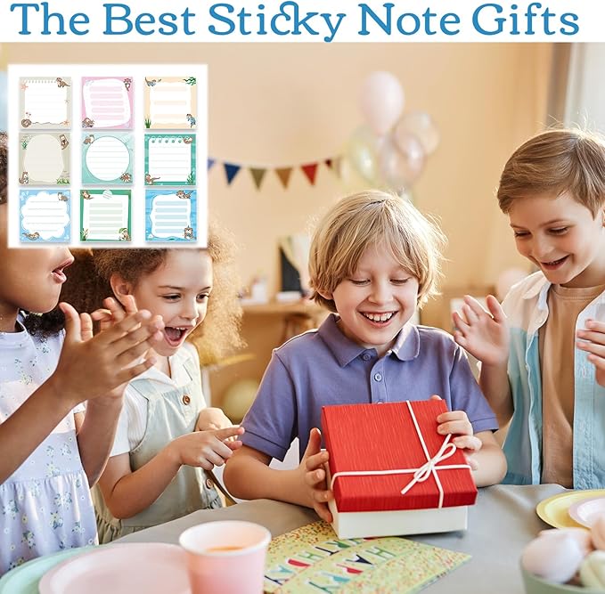 Otter Sticky Notes Gifts, 9 Pack Cute Sea Otter Notepads 3x3 Inch Gifts for Coworkers Students, Ocean Animals Post Memo Pads Office School Supplies for Men Women (450 Sheets)