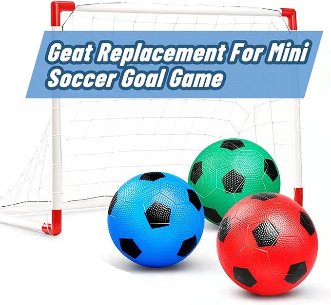 5 Inch Foam Mini Soccer Balls for Indoor Mini Soccer Hoops, Soft Squishy Soocer Slow Rising| Swimming Pool Balls Beach Balls Great Sport Gift for Adults & Kids Sensory Stress Balls No Need Pump