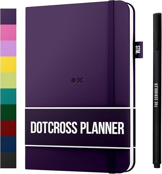 Daily Planner 2025 (Undated) | B5 Dotcross | Your All in One Day Organizer, At A Glance Weekly Agenda, Yearly Calendar Book | Planners for Personal, Professional, Academic & Work Goals and Schedule