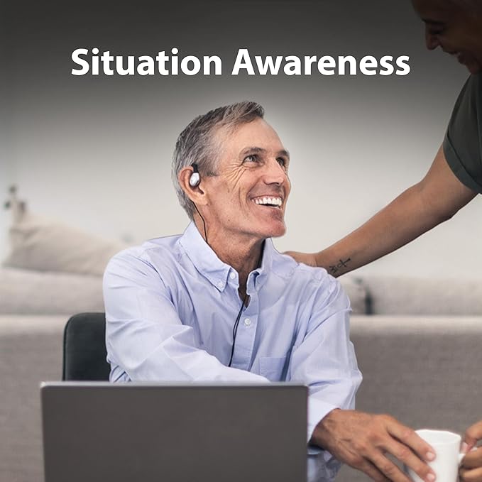 Avantree Resolve (Small-Medium) – Wired Open-Ear Earbuds w/Mic & Over-Ear Hook, for Women, Kids & Young Men w/Small Ears, Ideal for Office, Outdoor & Home, Lightning Connector