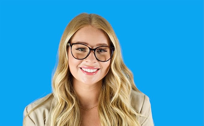 Blue Light Blocking Glasses – Lightweight, Anti-Glare & Eye Strain Relief for Gaming, Reading & Office Use