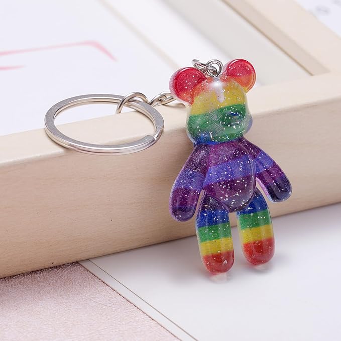 Pocket Bear Hug, Anxiety Relief Gift for Friend, Mental Health Positivity Gift, Autism Fidget Gifts, Stress Relief Gifts for Her, Comforting Present for Son Daughter Back to School, Rainbow