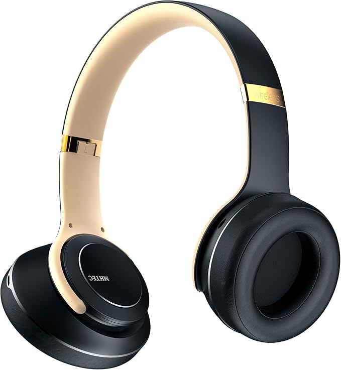 Bluetooth Headphones Over Ear, 90 Hours Playtime Wireless Headphone with 3 EQ Modes, Noise Isolating HiFi Stereo with Deep Bass, Microphone, Soft Earpads for Cellphone/PC