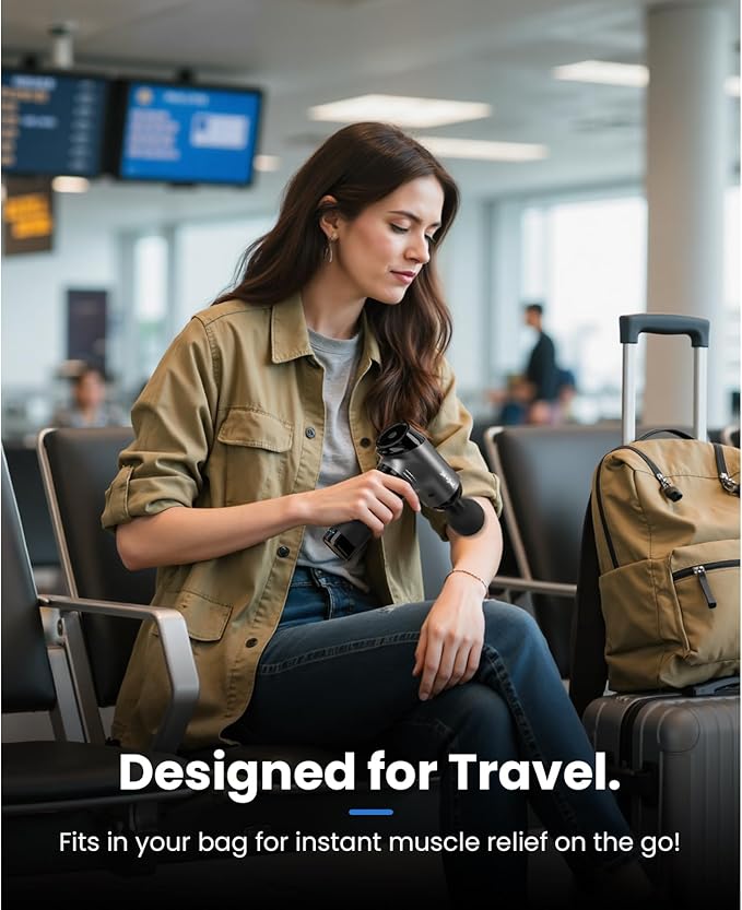 BOB AND BRAD T2 Pro Massage Gun with Heat and Cold, Deep Tissue Percussion Massager Gun, Muscle Massager, Electric Back Massagers for Professional Athletes Home Gym, FSA and HSA Eligible