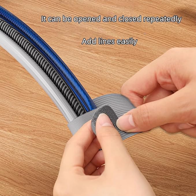 100 Pcs Hook and Loop Cable Straps,Self Adhesive Hook and Loop Cable Ties,Adjustable Cord Organizers for Desk,Reusable Wire Organizers for Cords,Cord Organizer (Grey)