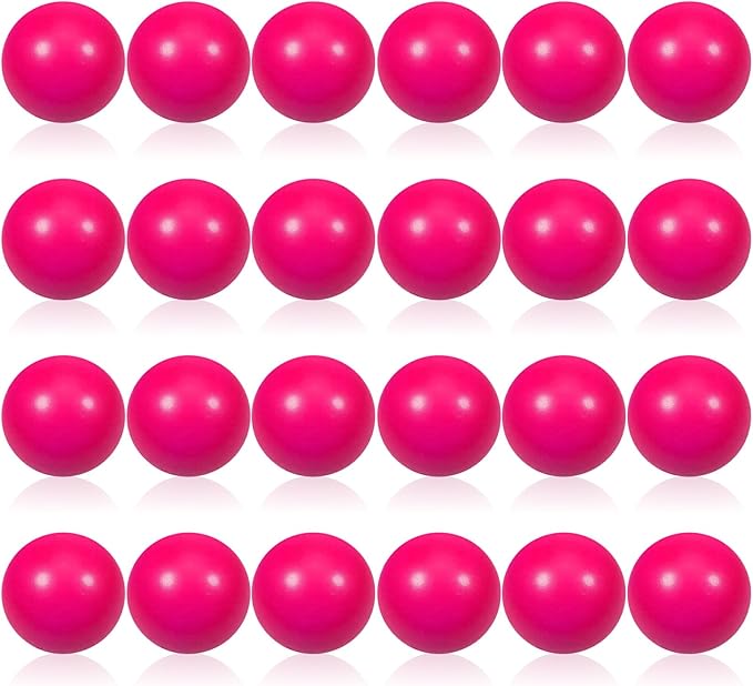 24 Pcs Rose red Foam Stress Ball Squeeze Stress Relief Balls for Kids and Adults Hand Exercise Sensory Relief Toys for Anxiety ADHD Autism （Rose red）