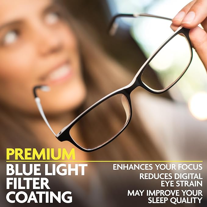 Prospek Reading Glasses With Blue Light Protection, ARCTIC (+0.5 Diopters) For Women and Men, High Optical Quality Lenses