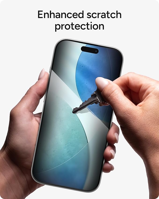 ZAGG Glass Elite Privacy Screen Protector for iPhone 17 - 5X Stronger Tempered Glass, ClearPrint Technology for Smudge Free Clarity, Smooth Feel, Full Coverage, InvisibleShield, Easy Two-Step Installation