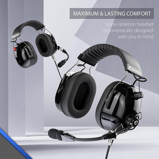 Arrowmax AHDH0042-BK-M9 Noise Cancelling Headset Compatible with Motorola Radios APX6000 APX7000 APX8000 XPR6350 XPR6550 XPR7550 XPR7350e XPR7550e XPR7580e APX 6000 7000 8000 XPR 6550 7550 7550e with