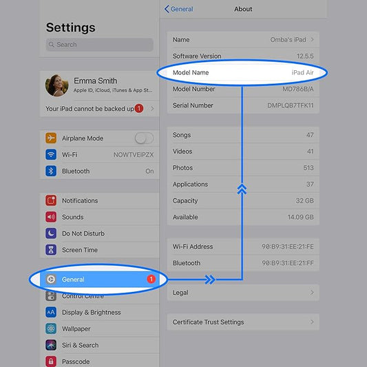Ocushield Anti Blue Light Tempered Glass Screen Protector for Apple iPad Mini 1/2/3 (7.9") - Blue Light Filter for iPad - Anti Glare - Protect Your Eyes & Improve Sleep