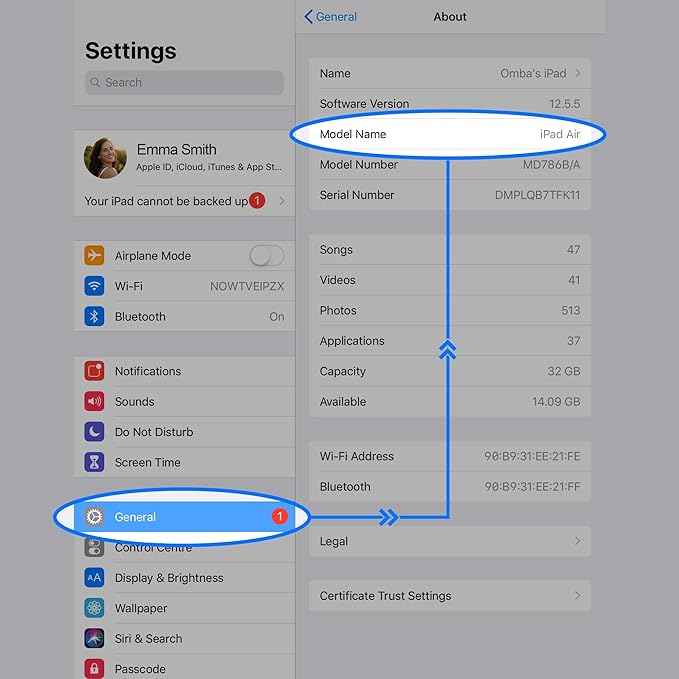 Ocushield Anti Blue Light Tempered Glass Screen Protector for Apple iPad Pro 11" (2018-2022) iPad Air 4/5 (10.9") - Blue Light Filter for iPad - Anti Glare - Protect Your Eyes & Improve Sleep