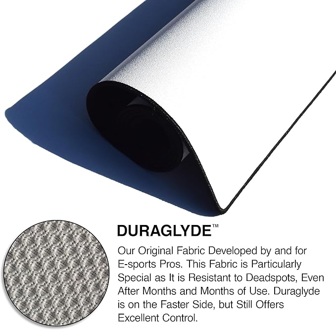 MPCO. Ukiyo-E Large Gaming Desk Pad - 36" x 17" Duraglyde Fabric Chrysanthemums Desk Mats - Washable, Smooth Glide for Precision Gaming & Work