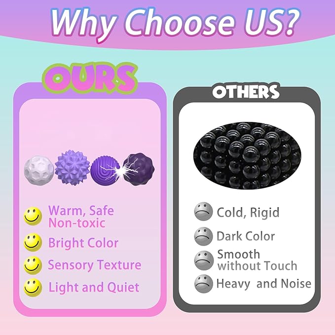 Silicone Fidget Magnet Balls, 8 Pack Fidget Toys for Adult & Teens, Quiet Desk Fidgets for Office Stress Relief , Sensory Magnetic Stress Balls for Autism ADHD (Large & Small Sizes)