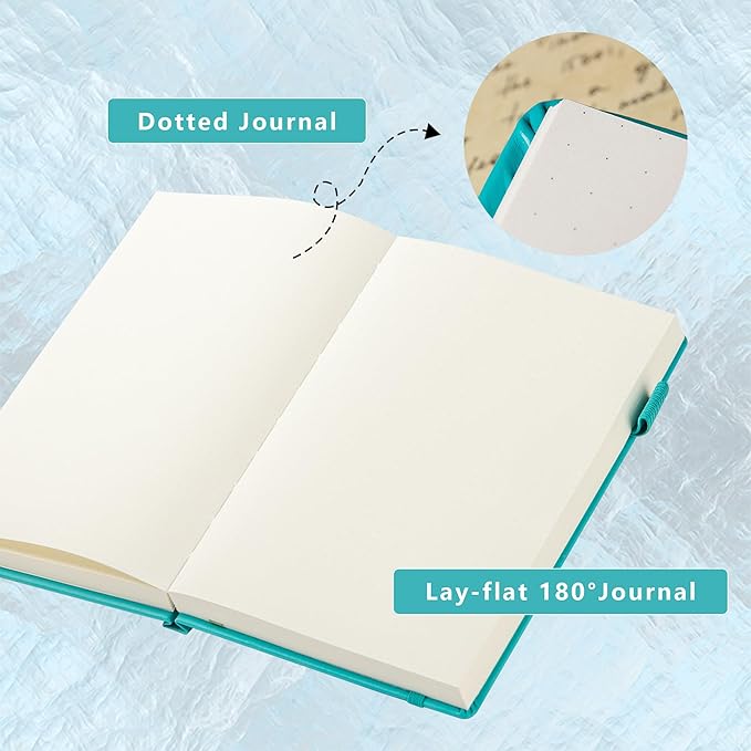 TIEFOSSI Constellations Dotted Journal Notebook-A5 Writing journals with 100gsm 400pages Paper, Hardcover Bullet Organizers Notebook for Women, Men, Teens (Libra)