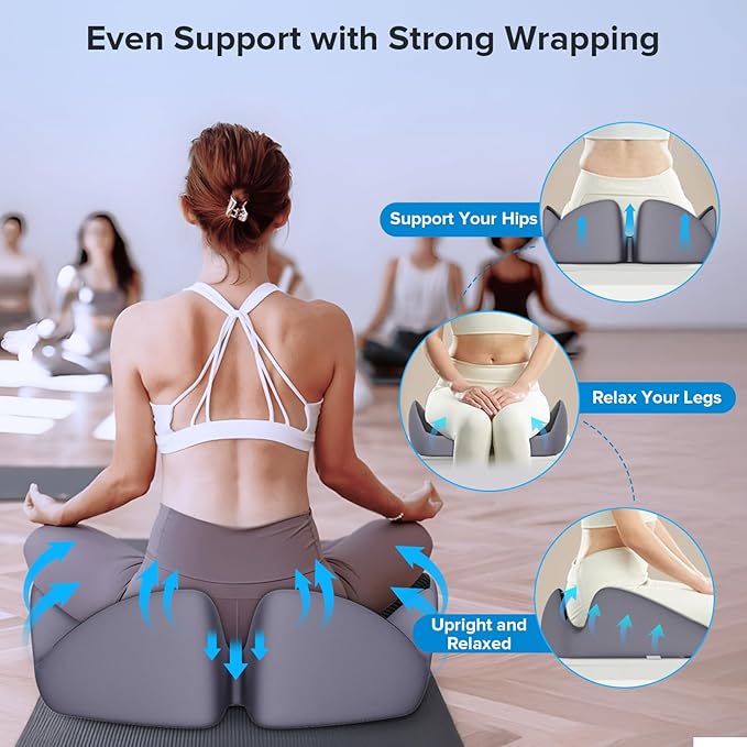 Seat Cushion for Relief Sciatica - Memory Foam Cushion for Office Chair, Hip & Coccyx Pain Relief for Long Sitting,2025 Upgraded X-Large Seat Pillow for Soft Support,for Game Chair/Wheelchair