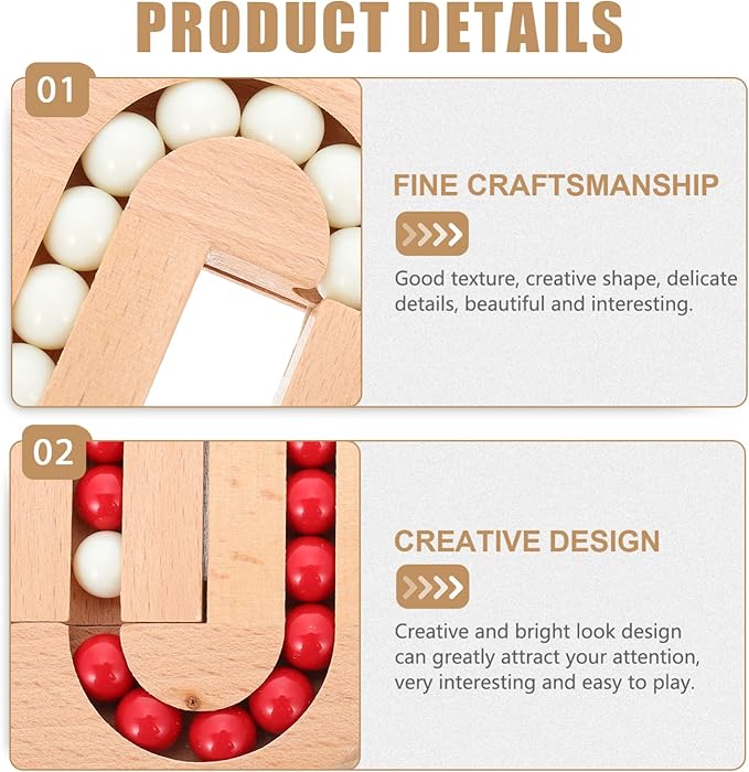 Homoyoyo Wooden Spinning Cube Toys:Alzheimers Toys for Adults to Relieve Stress Anxiety,Bean Cube Puzzle Funny Rotating Bean Brain Teaser, Puzzles Interactive Interactive Sensory for Playing