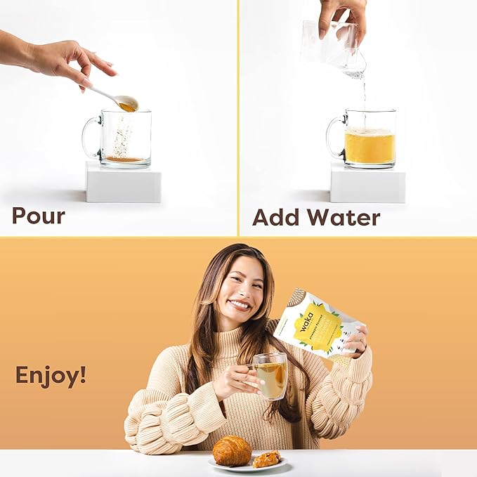 Waka Instant Green Tea Mix, Pineapple Flavored - 100% Tea Leaves, No Additives, Unsweetened Tea Powder in Bulk Pouch – Easy Quick Hot and Iced Teas, Up to 200 Cups (4.5oz)