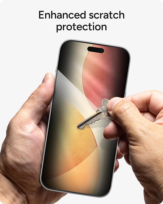 ZAGG Glass Elite Privacy Screen Protector for iPhone 17 Pro Max - 5X Stronger Tempered Glass, ClearPrint Technology for Smudge Free Clarity, Smooth Feel, Full Coverage, InvisibleShield, Easy Two-Step Installation