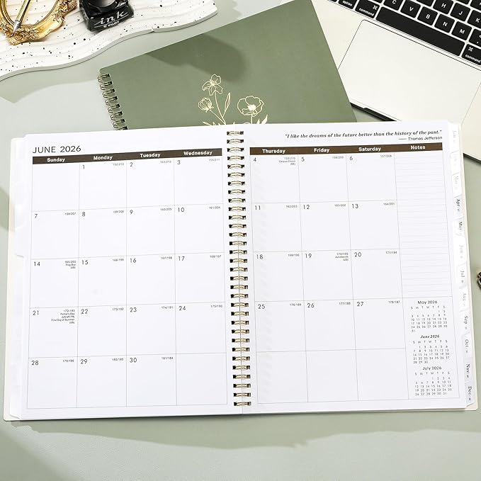 2026-2028 Monthly Planner/Calendar - 3 Year Monthly Planner 2026-2028, Jan 2026 - Dec 2028, 9" x 11", 2026 Calendar Planner with Tabs, Inner Pocket, Holidays, Notes Pages