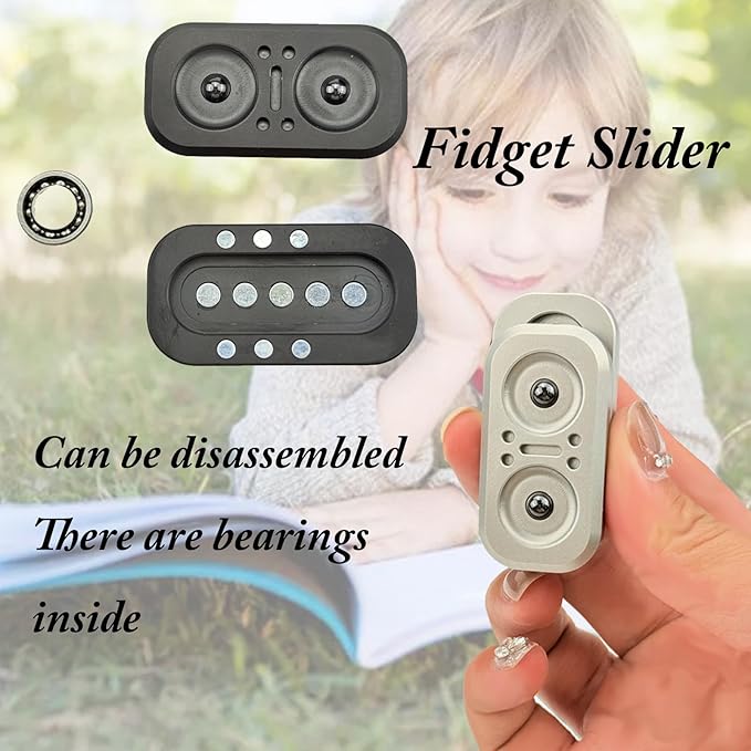 Owl Metal Poker Fidget Slider, Stress Relief Clicker, EDC Hand Toy