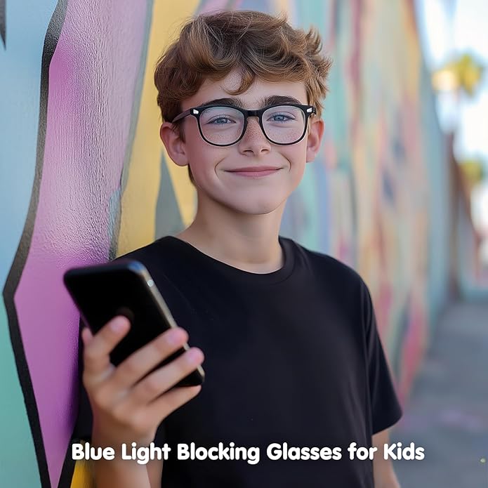 CHEERS DEVICES Blue Light Blocking Glasses for Kids Boys Girls Teens - Computer Glasses with Unbreakable Frame and Anti-Glare