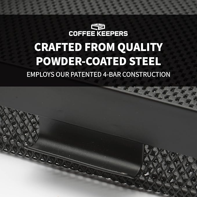 Anything Keeper Under Cabinet, Pull-Down Under Shelf Basket, Drawer Organizer for Office Tables, Under Desk Storage Shelf, RV Space Savers, Camper Must Haves, Easy Install - 11 x 10 x 2.5 in - Black