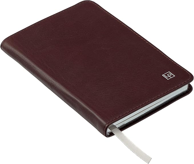 Classic Leather Notebook Writing Journal, Softcover, Narrow Ruled, Table of Contents and Numbered Pages