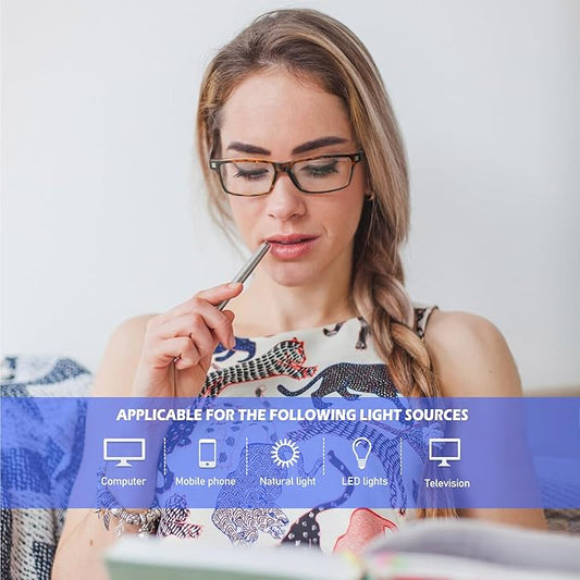 ANYLUV Blue Light Glasses Men Woman, Blue Light Blocking Glasses for Computer Gaming, Eye Strain Relief Eye Protection