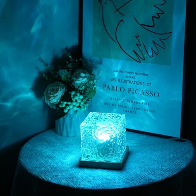 Northern Lights Projector, Ocean Wave Ceiling Projector Light with Remote, Colors Changing Show Aurora/ Aura Glow Lamp,Mood Linghting/Lumena light for Room Decor/Light projector for bedroom (SMALL)