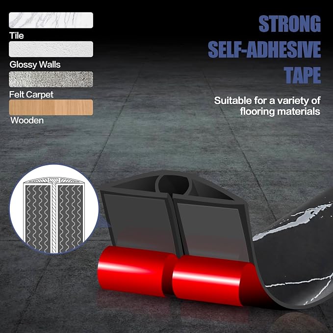 Floor Cord Cover Self Adhesive Cord Hider,3.3FT Cable Management, Extension Strip Protector for Wires, Prevent Cable Trips for Offices, Gyms, Exhibitions Cavity:0.47"(W) x 0.27"(H) Black Stone