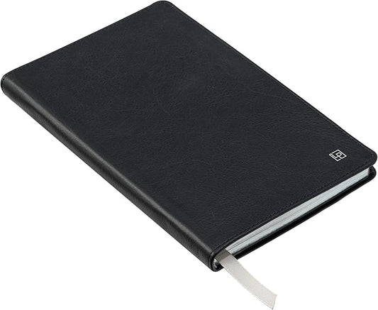 Classic Leather Notebook Writing Journal, Softcover, Narrow Ruled, Table of Contents and Numbered Pages