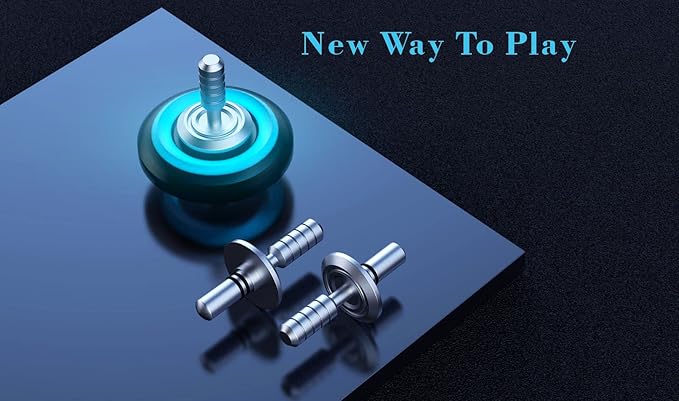 Fidget Spinner, Colorful Glow in The Dark, High Speed and Silence, Cool Metal Mechanical Gear Shape Design with Skull Symbol, Anti-Anxiety and Stress Release for Kids and Adults