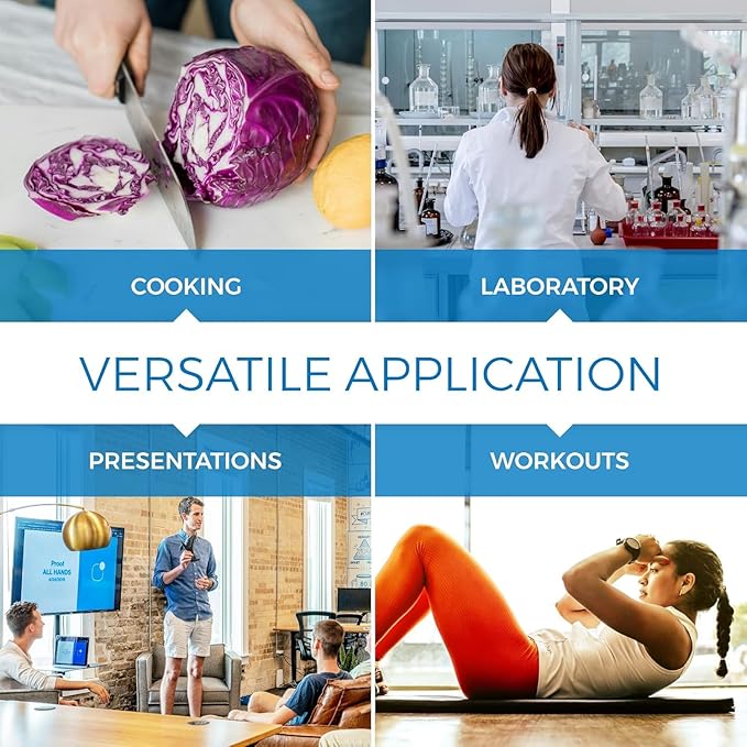 Sper Scientific Portable Digital Kitchen & Lab Timer 810015 - 4 Channel, Large Display, Loud Alarm - 4 pc