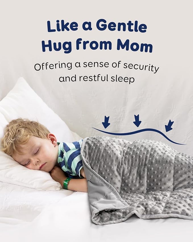 Kivik Weighted Lap Pad, Minky Dots Small Weighted Blanket 2lbs, 20"x30", Ultra-Soft Weighted Throw Blankets, All-Season Cozy Breathable Mini Lap Blanket for Calming and Better Sleep, Washable, Grey