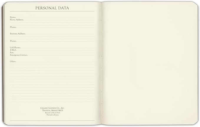 Gallery Leather Journal Notebook - 192 Pages, Softcover, For Men and Women, For Writing, Work & Travel, Handcrafted - Key West Mint - 9.75 x 7.5, Large Lined