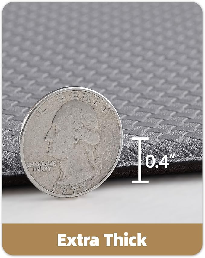 Color&Geometry Anti Fatigue Cushion Kitchen Mat for Floor -17"x94",Long,Easy Clean, Water & Oil Proof, Anti Slip, Foam Rubber Runner Rug for Front Sink Comfort Standing,Grey