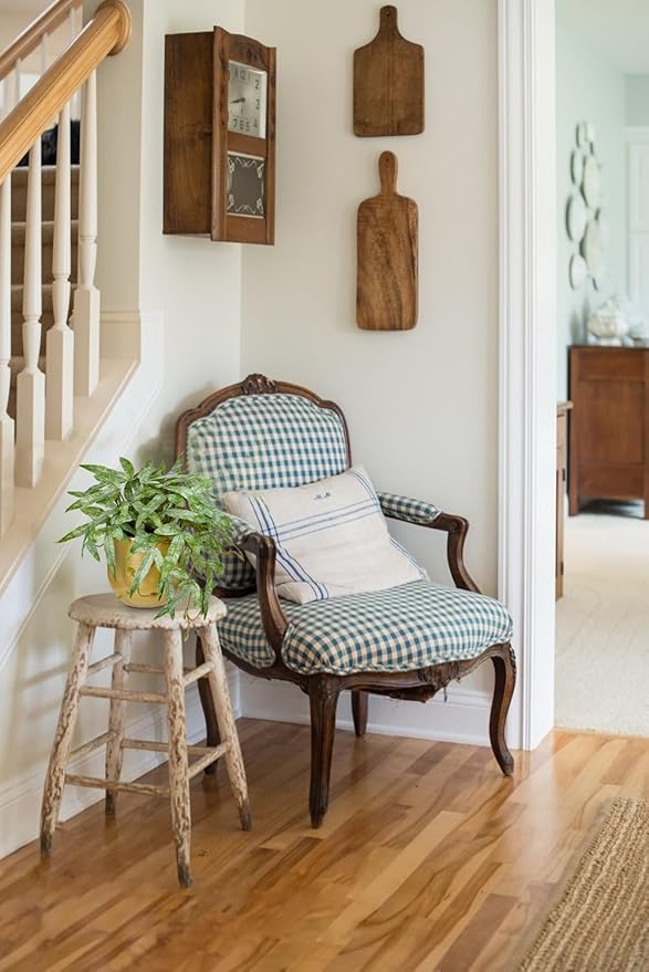 Briful Faux Plants Indoor 9'' Small Artificial Plant with Gold Pot Fake Pteris Cretica Fern Plant for Home Office Room Desk Shelf Decor Indoor