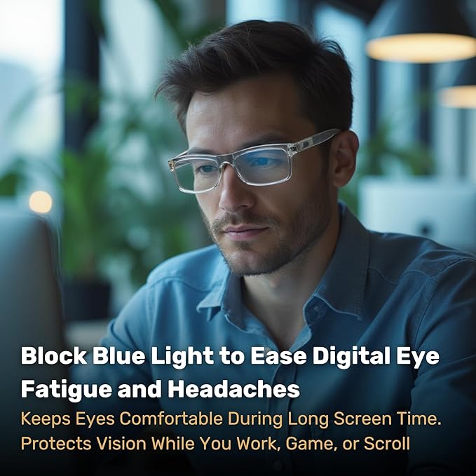 Blue Light Blocking Glasses For Men/Women Anti-Fatigue Computer Monitor Gaming Glasses Reduce Eye Strain Game Glasses