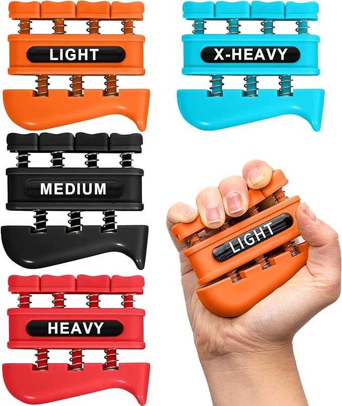 Grip Strength Trainer, Finger Strength Trainer for Grip Strength Training for Fingers, Wrists, and Hands for Home, Office, Gym, Climbing, Athletes, Musicians, and Therapy